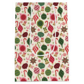 ヴィンテージクリスマスオーナメント ミディアムペーパーバッグ (裏面)