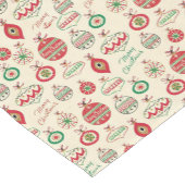 ヴィンテージクリスマスオーナメント、メリークリスマス ショートテーブルランナー (コーナー)