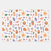 ヴィンテージクリスマスオーナメント ラッピングペーパーシート (正面3)