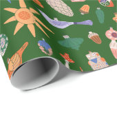 ヴィンテージクリスマスオーナメント ラッピングペーパー (ロールコーナー)