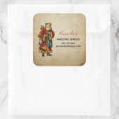 ヴィンテージクリスマスオールドワールドサンタクロースビズ スクエアシール (バッグ)