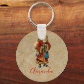 ヴィンテージクリスマスオールドワールドサンタクロース キーホルダー (正面)