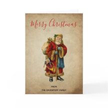 ヴィンテージクリスマスオールドワールドサンタクロース