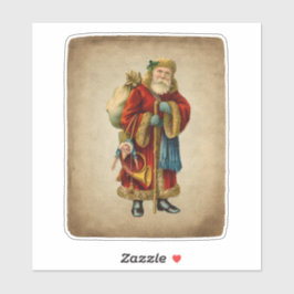 ヴィンテージクリスマスオールドワールドサンタクロース シール