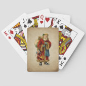 ヴィンテージクリスマスオールドワールドサンタクロース トランプ (裏面)