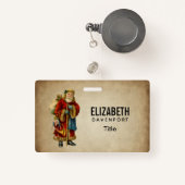 ヴィンテージクリスマスオールドワールドサンタクロース バッジ (正面リトラクタブル付き)