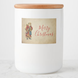 ヴィンテージクリスマスオールドワールドサンタクロース フードラベル