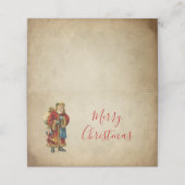 ヴィンテージクリスマスオールドワールドサンタクロース プレイスカード (外部開封)