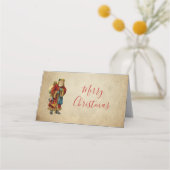 ヴィンテージクリスマスオールドワールドサンタクロース プレイスカード (正面)