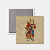 ヴィンテージクリスマスオールドワールドサンタクロース マグネット (正面/裏面)