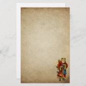 ヴィンテージクリスマスオールドワールドサンタクロース 便箋 (正面/裏面)