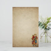 ヴィンテージクリスマスオールドワールドサンタクロース 便箋 (スタンド正面)