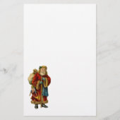 ヴィンテージクリスマスオールドワールドサンタクロース 便箋 (正面)