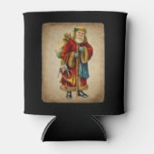 ヴィンテージクリスマスオールドワールドサンタクロース 缶クーラー (正面)