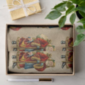 ヴィンテージクリスマスオールドワールドサンタクロース 薄葉紙 (ギフト)