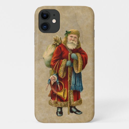 ヴィンテージクリスマスオールドワールドサンタクロース Case-Mate iPhoneケース (裏面)
