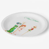 ヴィンテージクリスマスカスタム ペーパープレート (アングル)