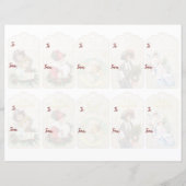 ヴィンテージクリスマスカットアウトギフトラベル (裏面)