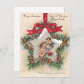 ヴィンテージクリスマスカップルラバーズ シーズンカード (正面/裏面)