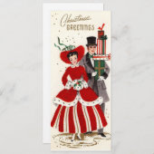 ヴィンテージクリスマスカップル シーズンカード (正面/裏面)