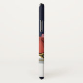 ヴィンテージクリスマスカップルinラブアイススケートで滑る Case-Mate iPhoneケース (裏面/右)