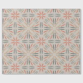 「ヴィンテージクリスマスカラフル | フェスティバルレトロ ラッピングペーパー (フラット)