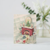 ヴィンテージクリスマスカレンダーのカウントダウン シーズンカード (スタンド正面)