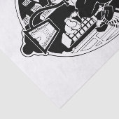 ヴィンテージクリスマスカロラーズソング白黒 薄葉紙 (詳細)