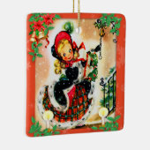 ヴィンテージクリスマスカロラー セラミックオーナメント (右)