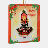 ヴィンテージクリスマスカロラー セラミックオーナメント (右)