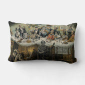 ヴィンテージクリスマスカロルクイーンビクトリア ランバークッション (裏面)