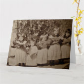 ヴィンテージクリスマスカロルステレオビューカード カード (黄色い花)