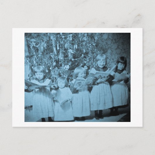 ヴィンテージクリスマスカロルステレオビューカード シーズンポストカード (正面)