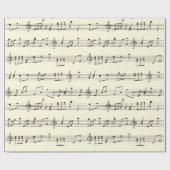 ヴィンテージクリスマスカロルミュージカルスコアノート ラッピングペーパー (フラット)