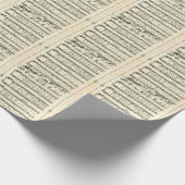 ヴィンテージクリスマスカロル来O全ての忠実な ラッピングペーパー (角)