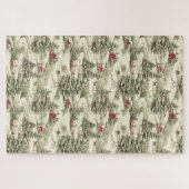 ヴィンテージクリスマスカントリー冬の風景 ジグソーパズル (横)