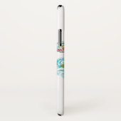 ヴィンテージクリスマスカートゥーンサーフィンサンタクロース Case-Mate iPhoneケース (裏面/右)