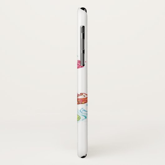 ヴィンテージクリスマスカートゥーンサーフィンサンタクロース Case-Mate iPhoneケース (裏面/左)