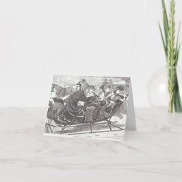 ヴィンテージクリスマスカードそりベルズ(1869) シーズンカード