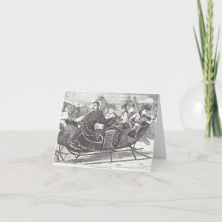 ヴィンテージクリスマスカードそりベルズ(1869) シーズンカード