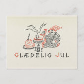 ヴィンテージクリスマスカードノルウェー | Jul格言 シーズンポストカード (正面)