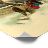 ヴィンテージクリスマスカードポスター ポスター (角)