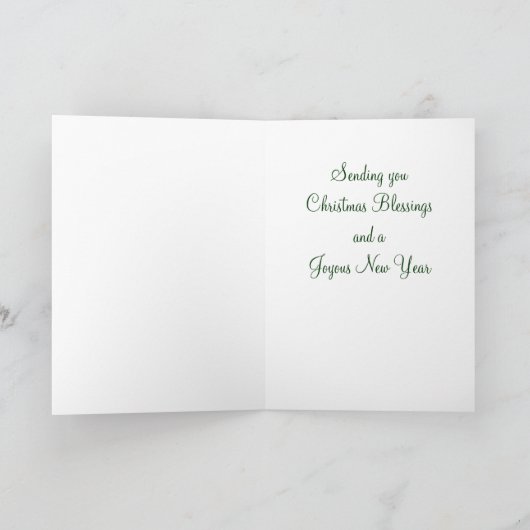 ヴィンテージクリスマスカードマドンナと子供 シーズンカード (内部)