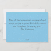 ヴィンテージクリスマスカード素朴なデザインレッドカー シーズンカード (裏面)