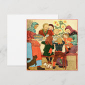 ヴィンテージクリスマスカード | クリスマスダイナー シーズンカード (正面/裏面)