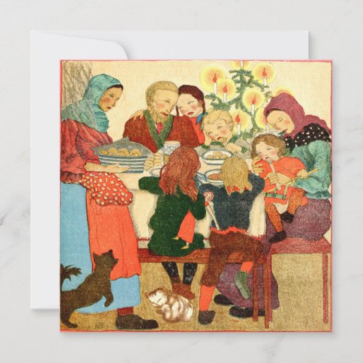 ヴィンテージクリスマスカード | クリスマスダイナー シーズンカード (正面)