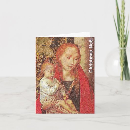 ヴィンテージクリスマスカード サンキューカード (正面)