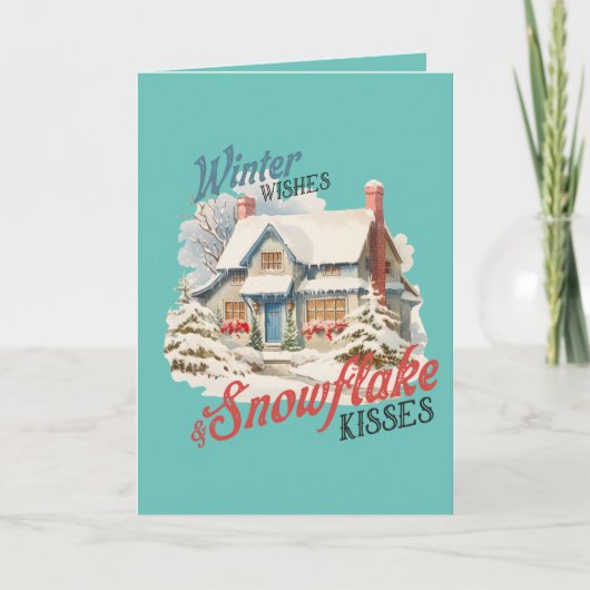 ヴィンテージクリスマスカード シーズンカード (正面)