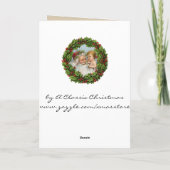 ヴィンテージクリスマスカード – 非常に甘いカード シーズンカード (裏面)