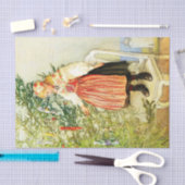 ヴィンテージクリスマスカールラーソンスウェーデン語 薄葉紙 (クラフト)